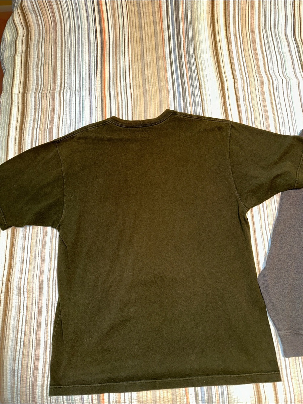 Carhartt Gray Long Sleeve Pocket Tee + Dark Green Short Sleeve Pocket Tee - Picture 12 of 12